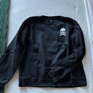 SoulCycle Black Sweatshirt with Skull Design